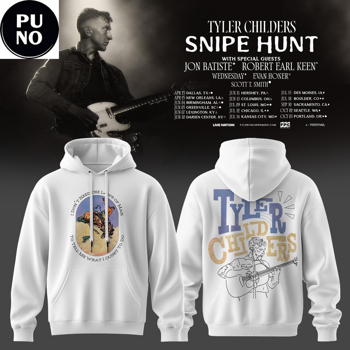 Tyler Childers Snipe Hunt 2026 Tour Hoodie Shirt