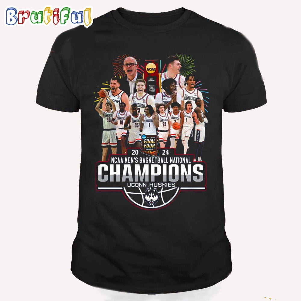 UConn Huskies 2024 NCAA Men’s Basketball National Champions Final Four Shirt, UConn Huskies Final Four T Shirt