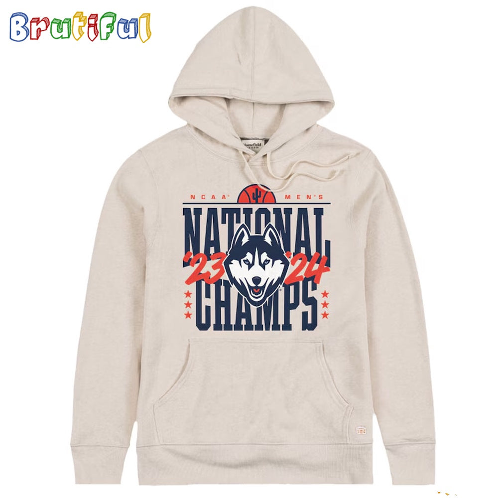 UConn Huskies 2024 NCAA Men’s Basketball National Champions Hoodie Shirt