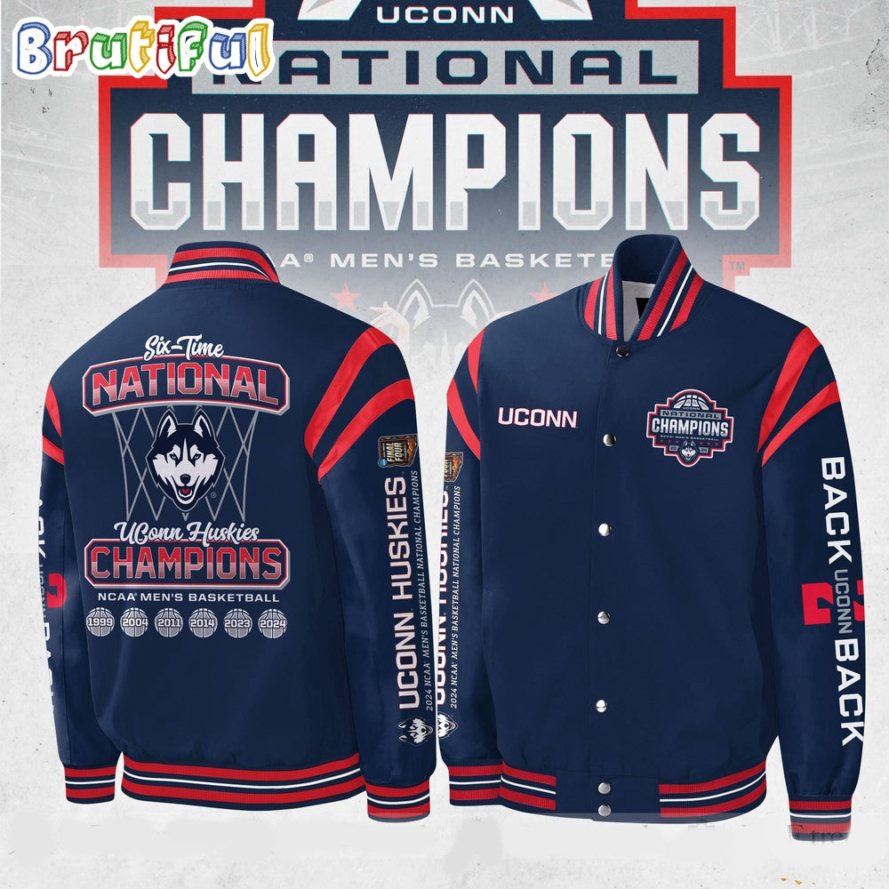 UConn Huskies 2024 NCAA Men’s Basketball National Champions Jacket