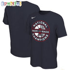 UConn Huskies Back To Back NCAA Men’s Basketball National Champions Celebration Logo T Shirt