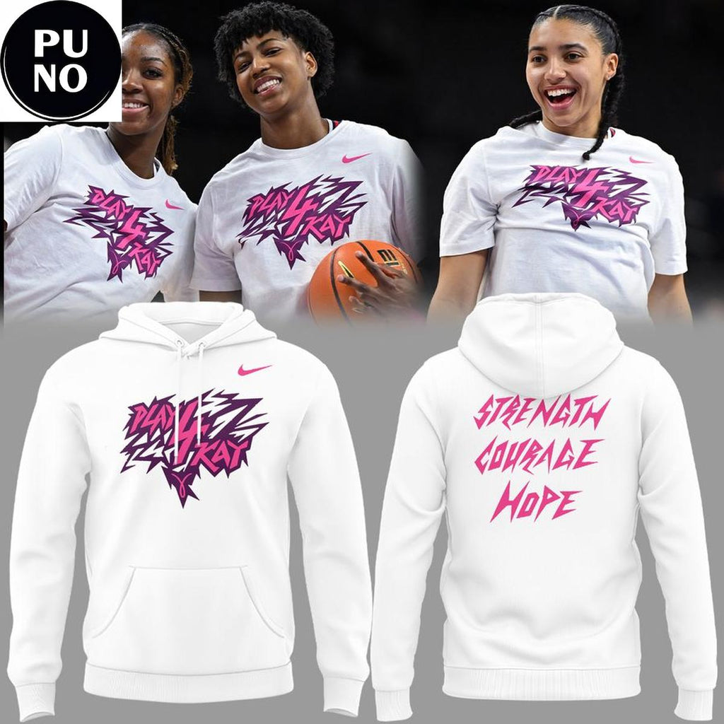 UConn Huskies Women Basketball Play 4 Kay 2026 Strength Courage Hope Hoodie T-Shirt