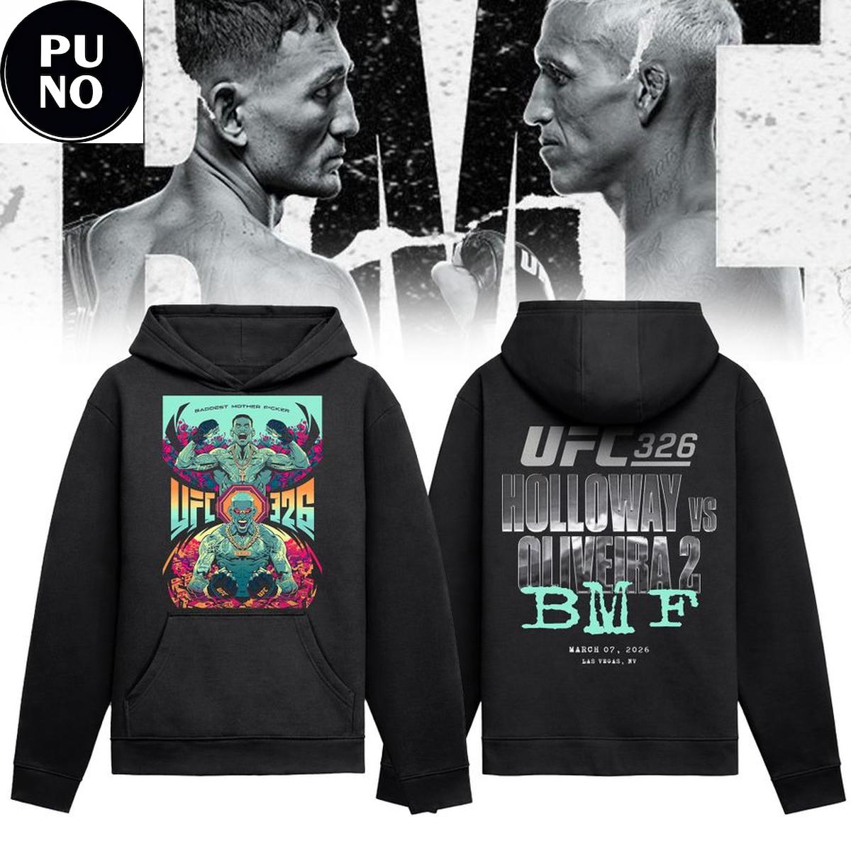 UFC 326 Max Holloway x Charles Oliveira 2026 Hoodie Shirt