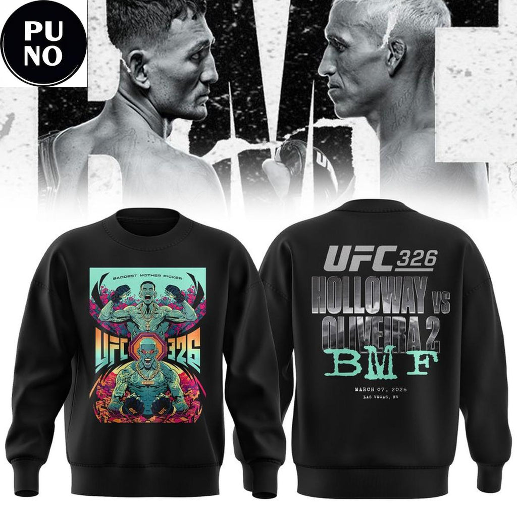 UFC 326 Max Holloway x Charles Oliveira 2026 Hoodie Shirt