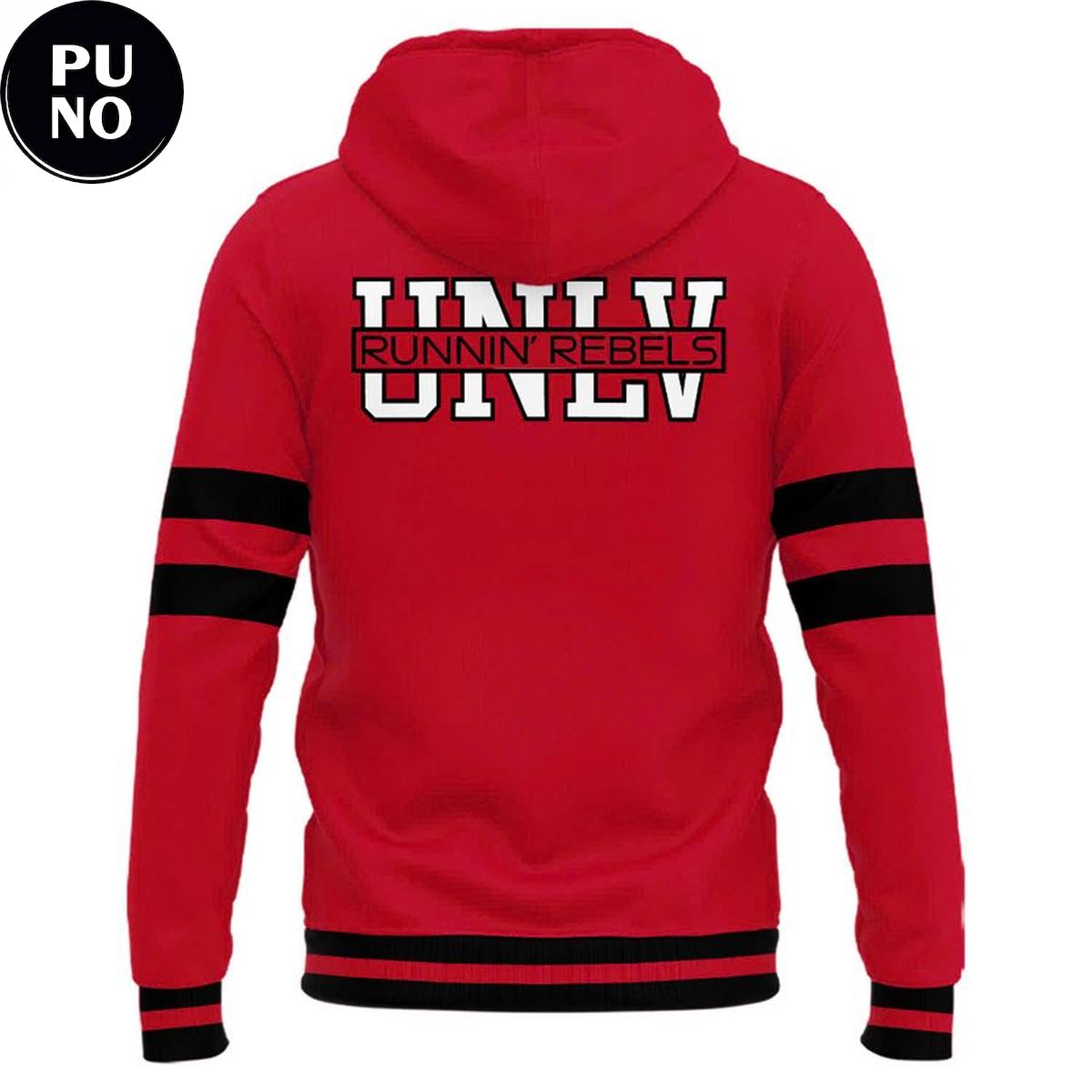 UNLV Rebels Softball Classic Wordmark Red Hoodie T-Shirt