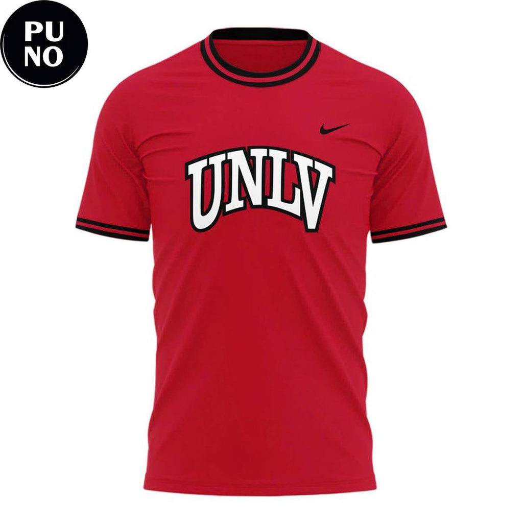 UNLV Rebels Softball Classic Wordmark Red Hoodie T-Shirt