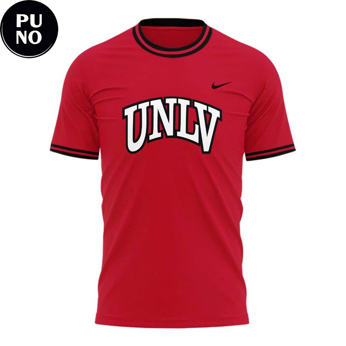 UNLV Rebels Softball Classic Wordmark Red Hoodie T-Shirt