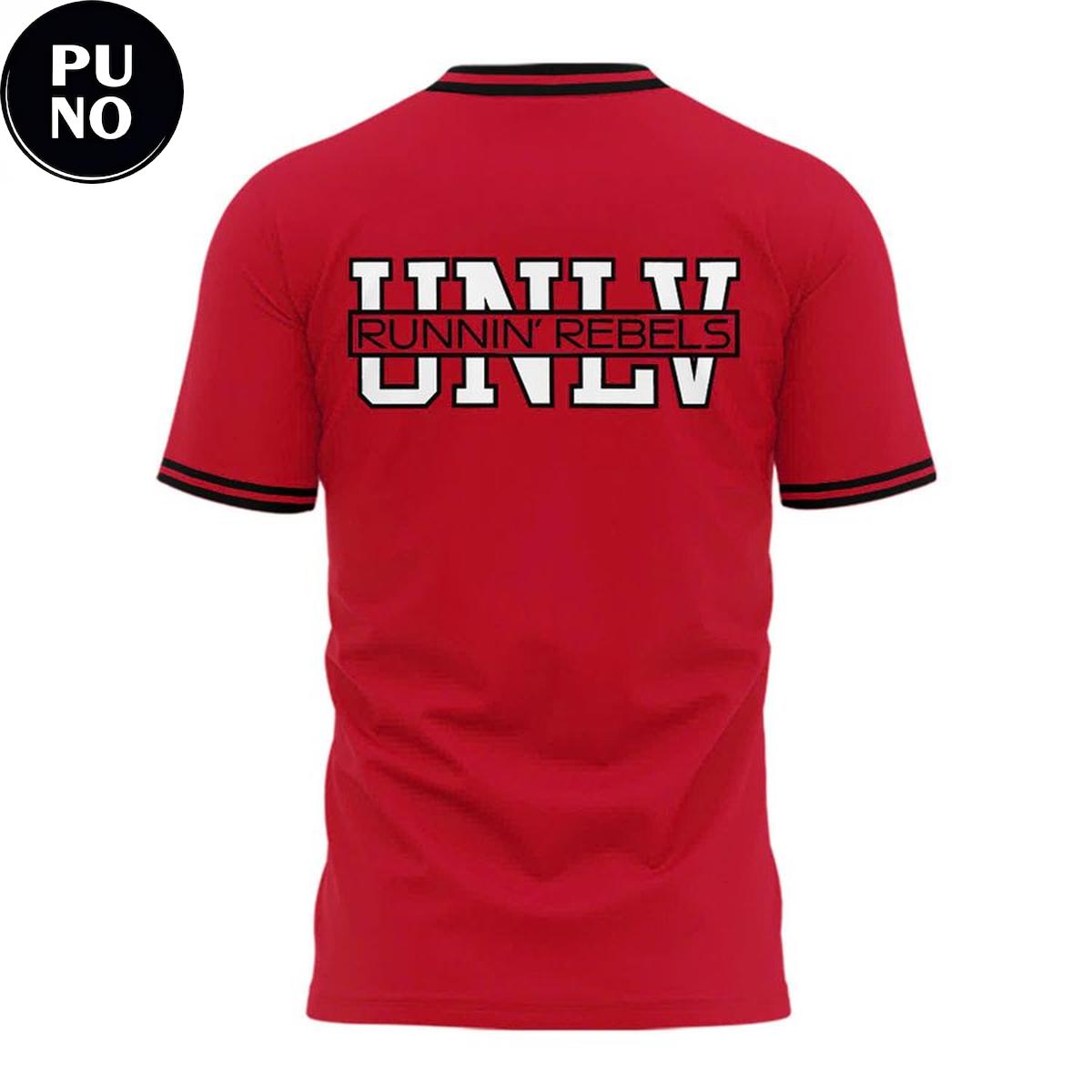 UNLV Rebels Softball Classic Wordmark Red Hoodie T-Shirt