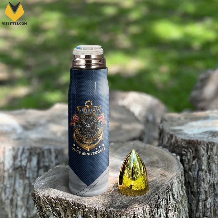 US Navy 250th Anniversary Bullet Tumbler