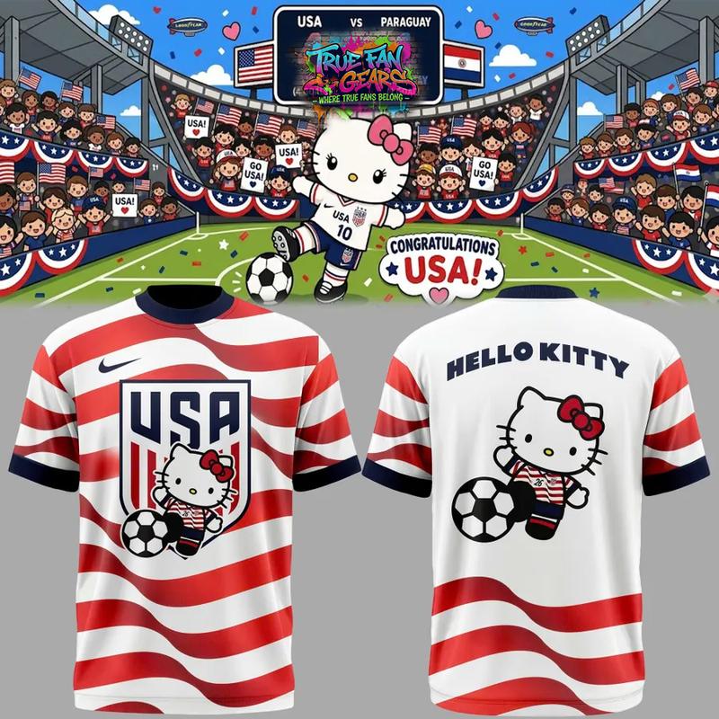 US Soccer World Cup 2026 x Hello Kitty Limited Edition Tee Shirt