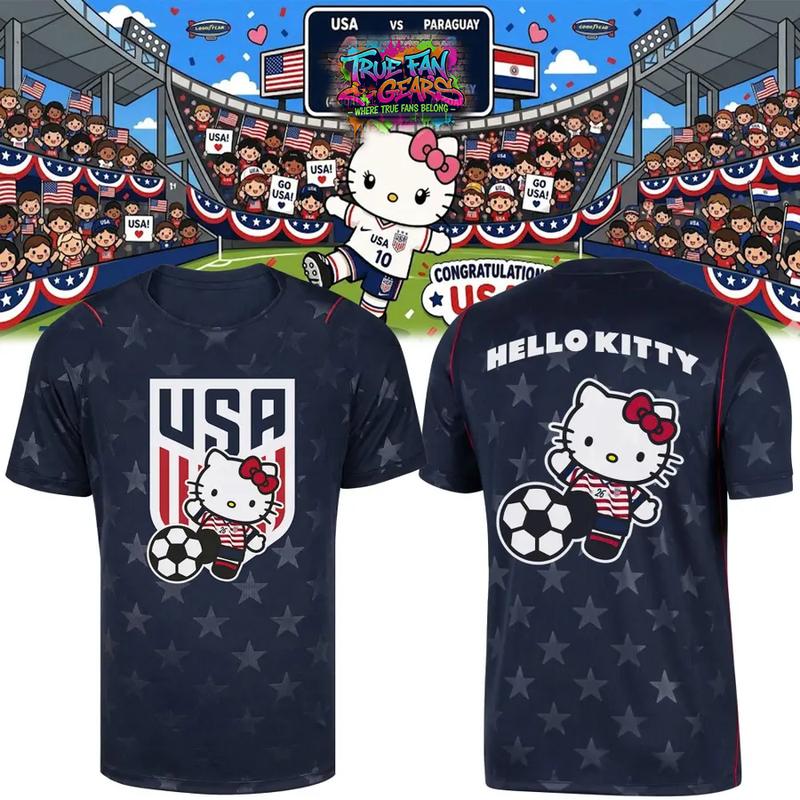US Soccer World Cup 2026 x Hello Kitty Limited Edition Tee Shirt