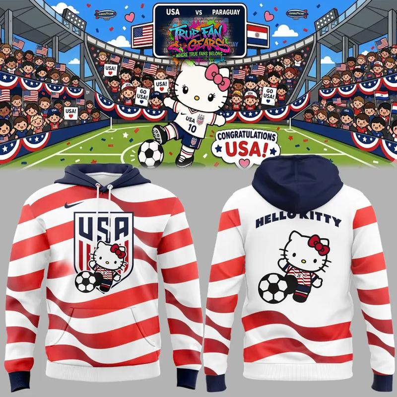 US Soccer World Cup 2026 x Hello Kitty Night Special New Hoodie