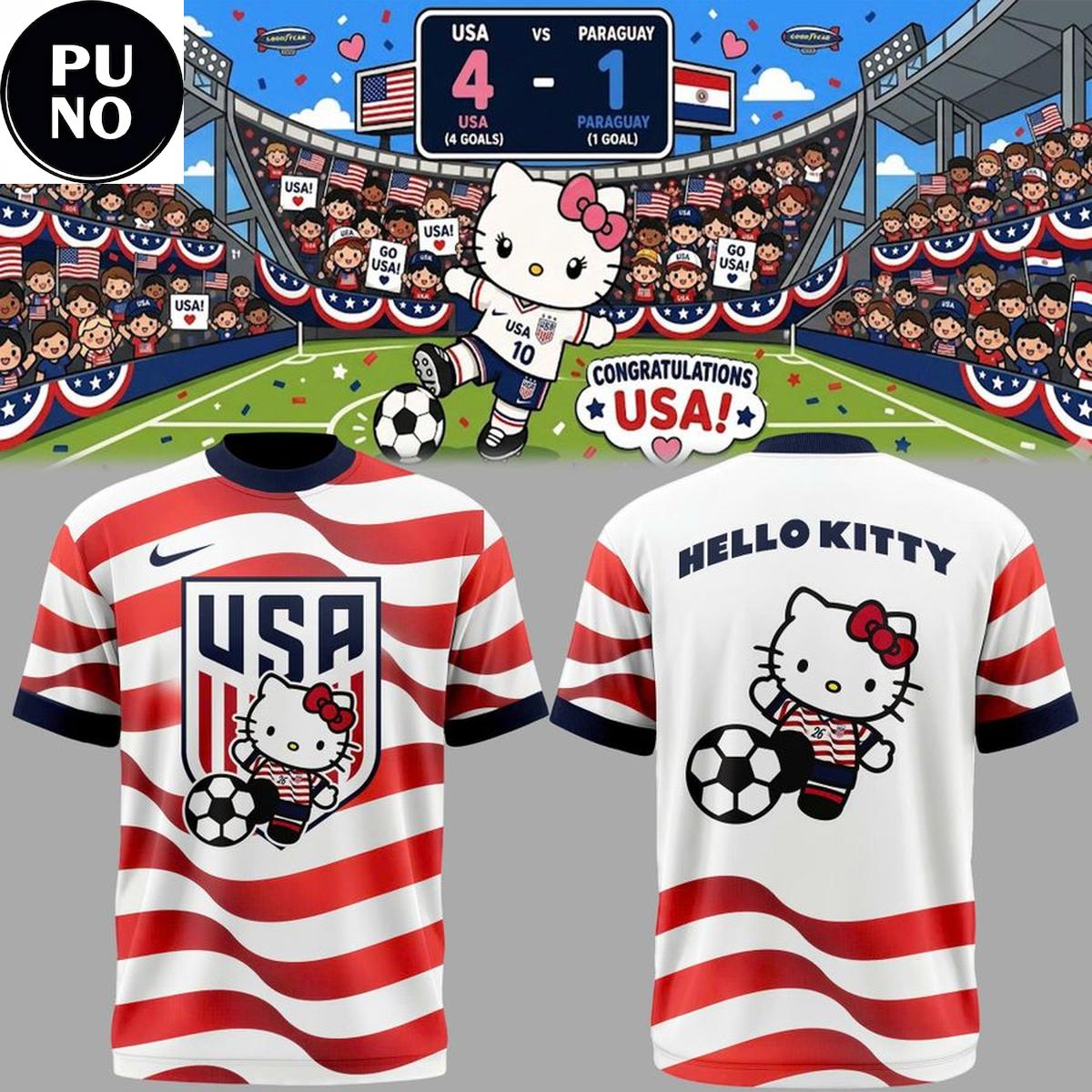 US Soccer World Cup x Hello Kitty Night 2026 Hoodie T-Shirt