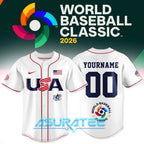 USA Baseball 2026 World Baseball Classic White Jersey