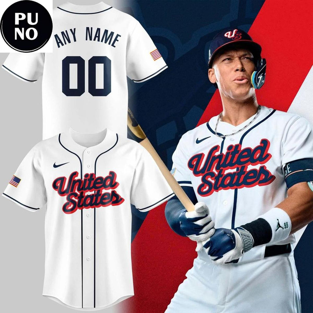 USA Baseball Team 2026 World Baseball Classic Personalized Baseball Jersey