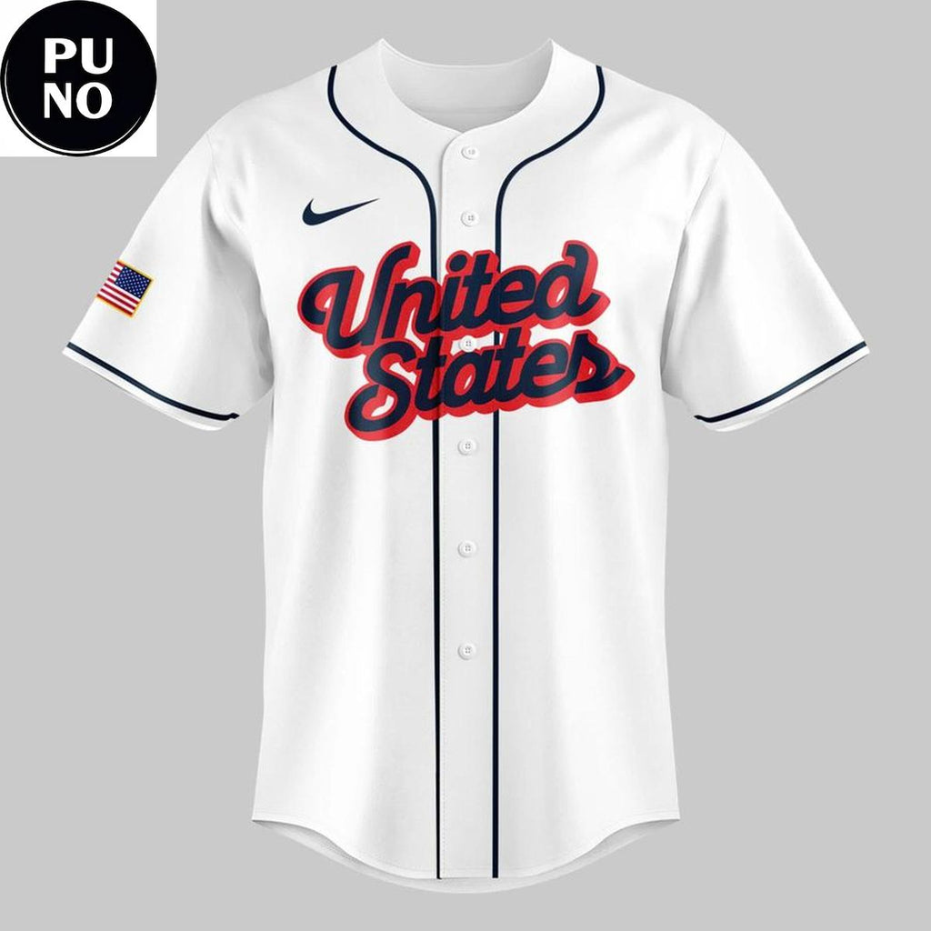 USA Baseball Team 2026 World Baseball Classic Personalized Baseball Jersey
