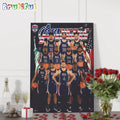 USA Basketball 2024 Team Player Graphics Design Wall Art Poster Canvas