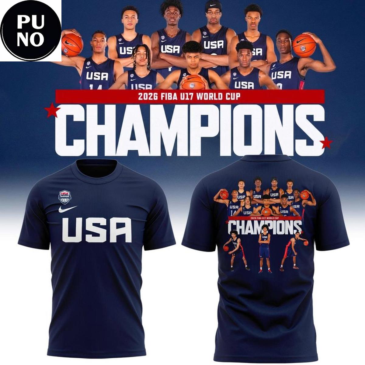 USA Basketball FIBA U17 World Cup Champions Locker Room Hoodie T-Shirt
