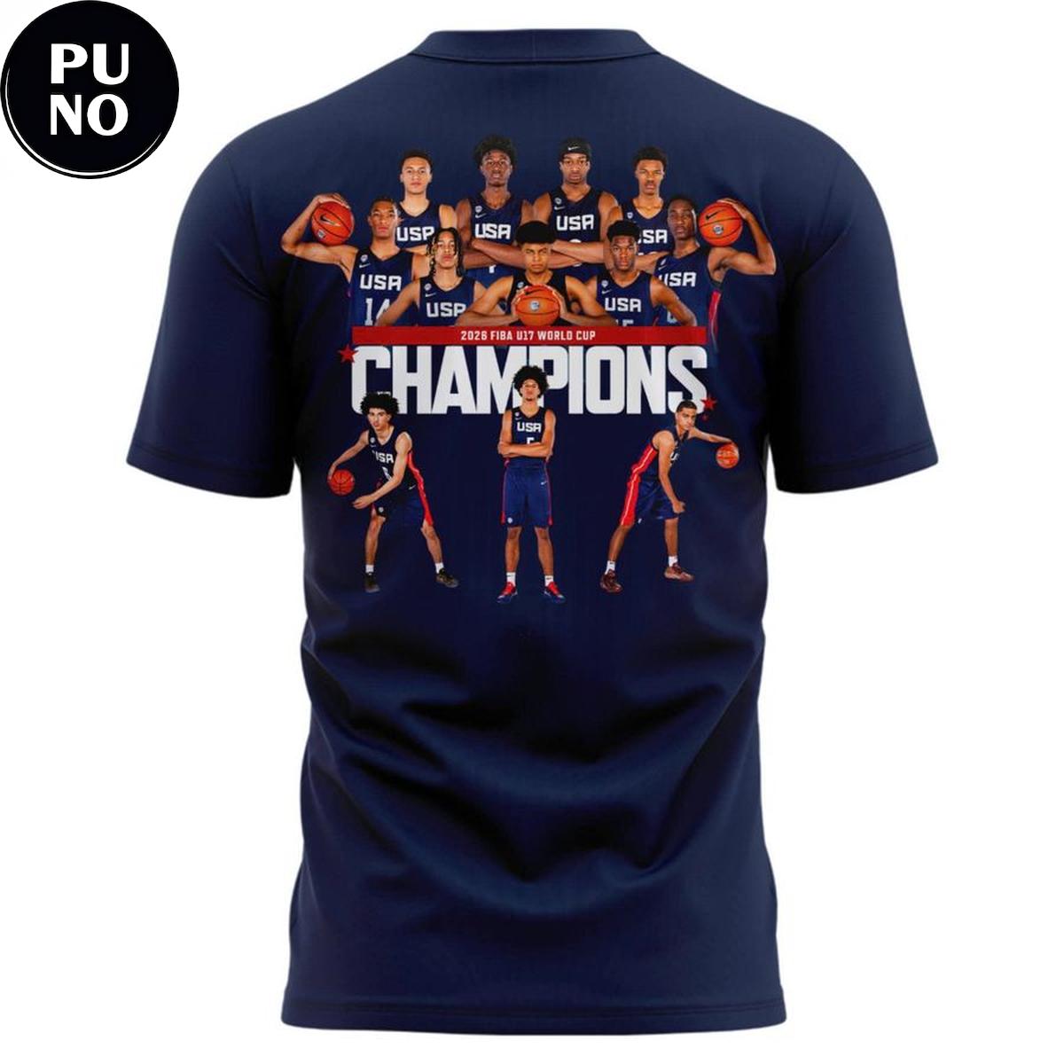 USA Basketball FIBA U17 World Cup Champions Locker Room Hoodie T-Shirt