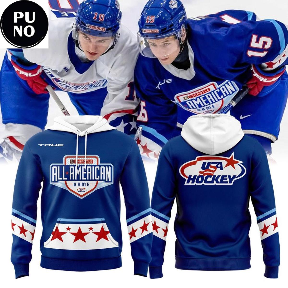 USA Hockey x Chipotle All American Game 2026 Blue Hoodie
