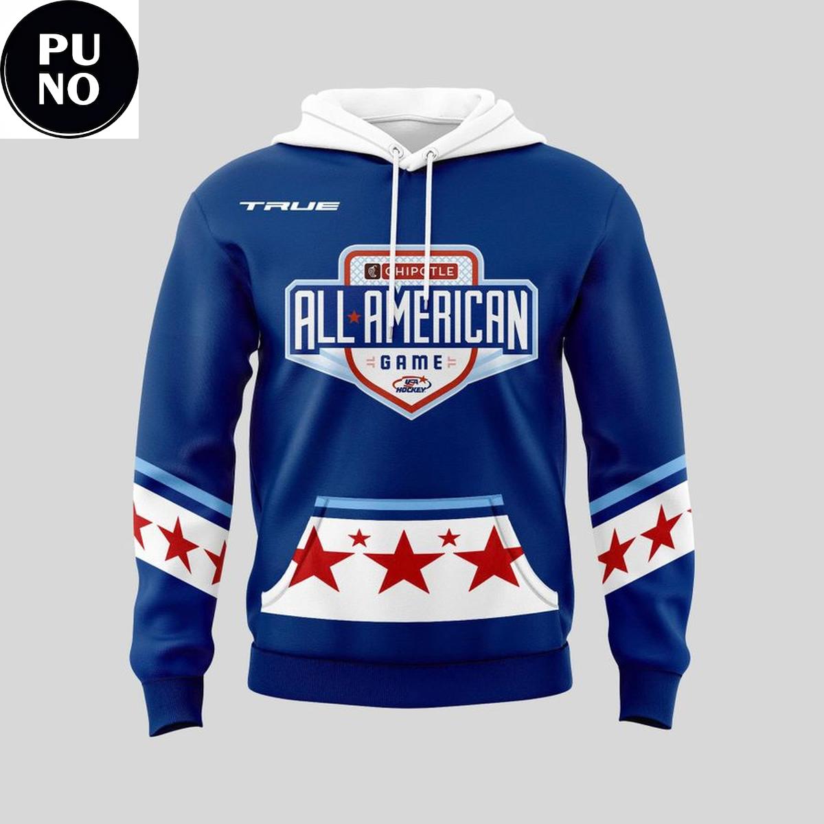 USA Hockey x Chipotle All American Game 2026 Blue Hoodie