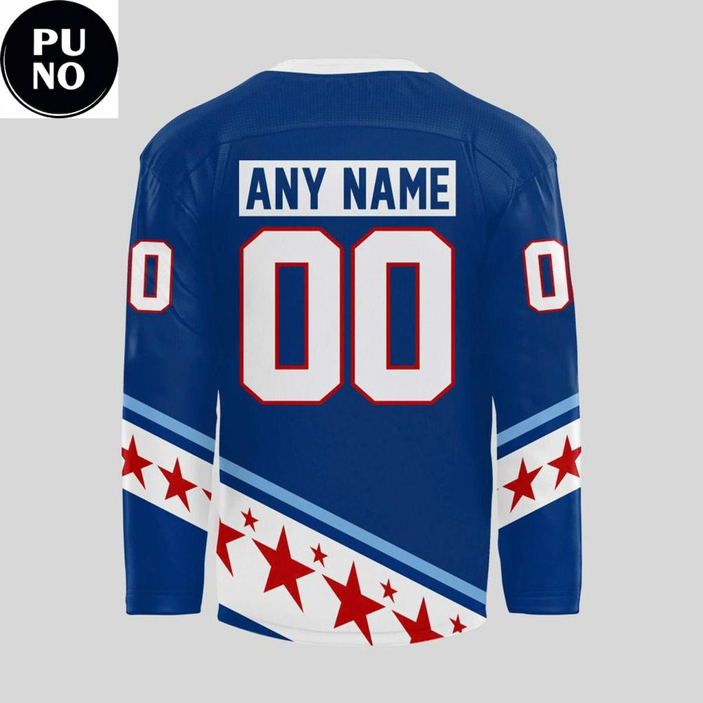 USA Hockey x Chipotle All American Game 2026 Blue Personalized Hockey Jersey