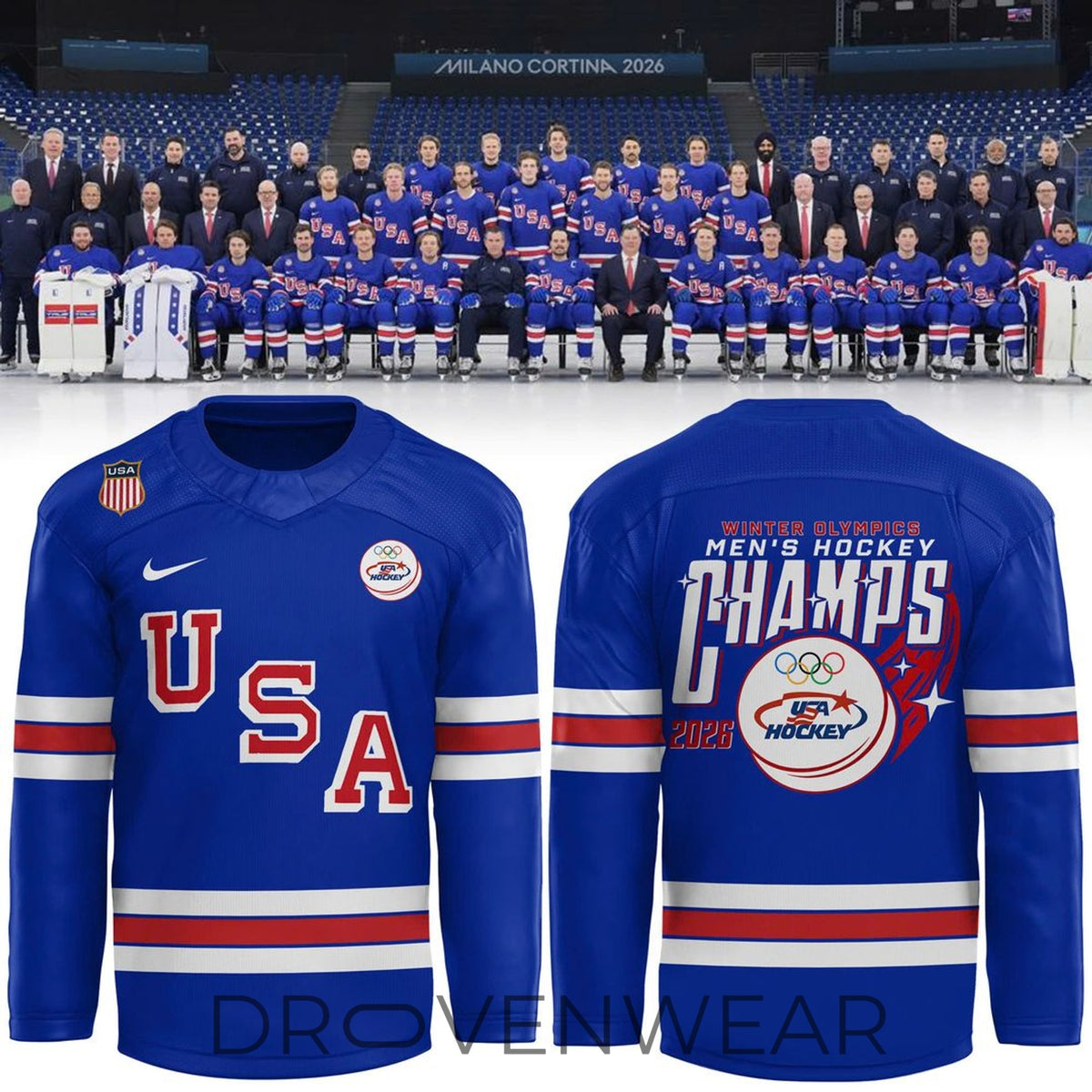 USA Ice Hockey National Team 2026 Winter Olympic Jersey