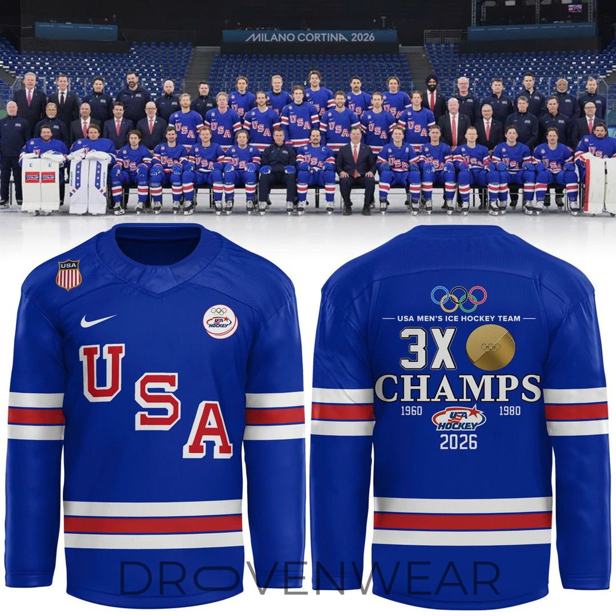 USA Ice Hockey National Team 2026 Winter Olympic Jersey