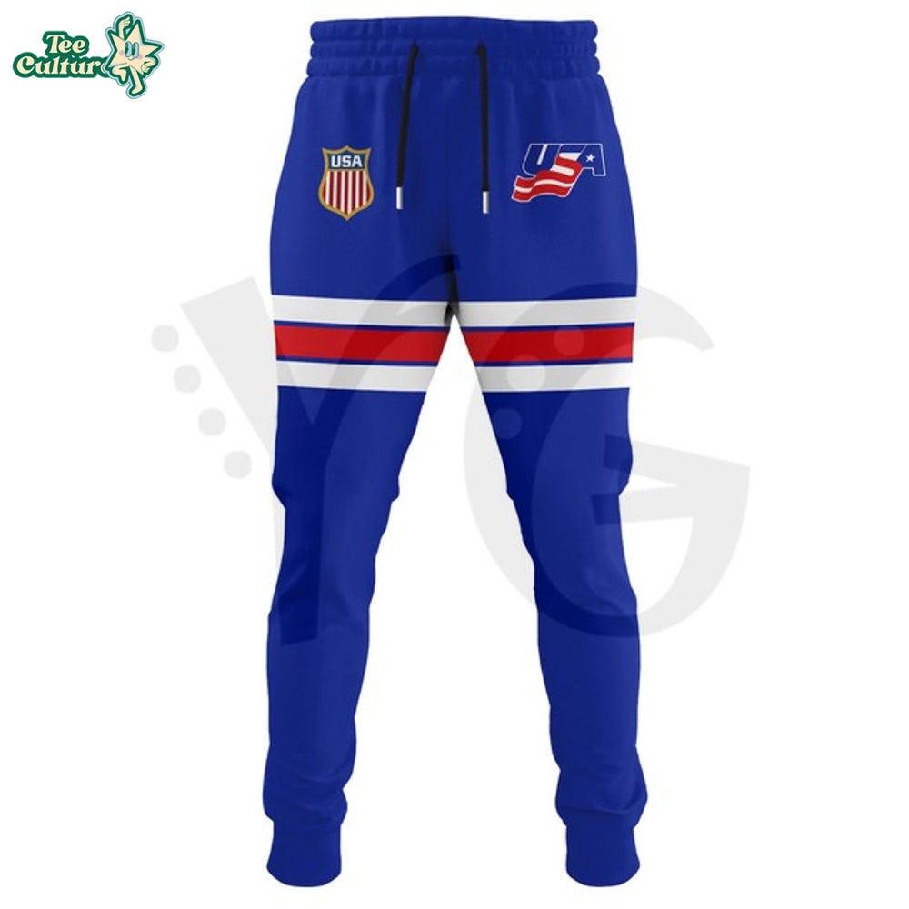 USA Olympic Hockey Team Milano Cortina 2026 Championship Blue Jersey
