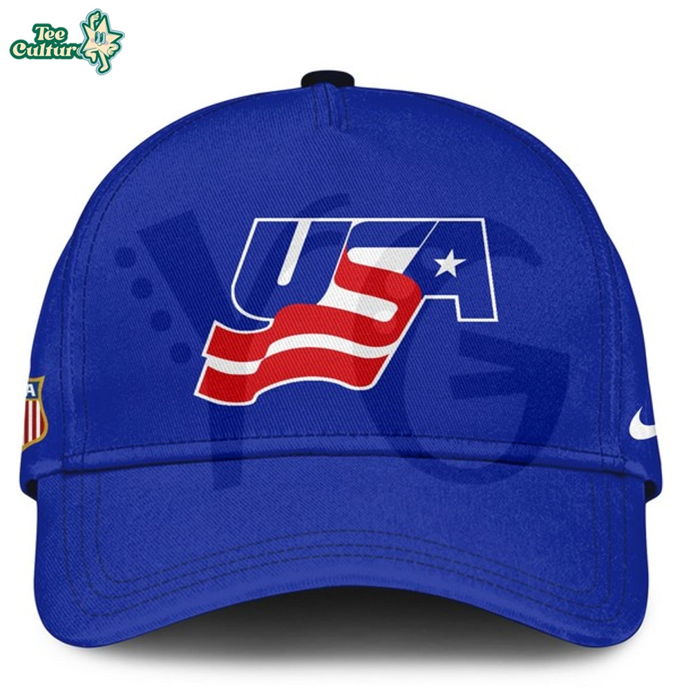 USA Olympic Hockey Team Milano Cortina 2026 Championship Blue Jersey