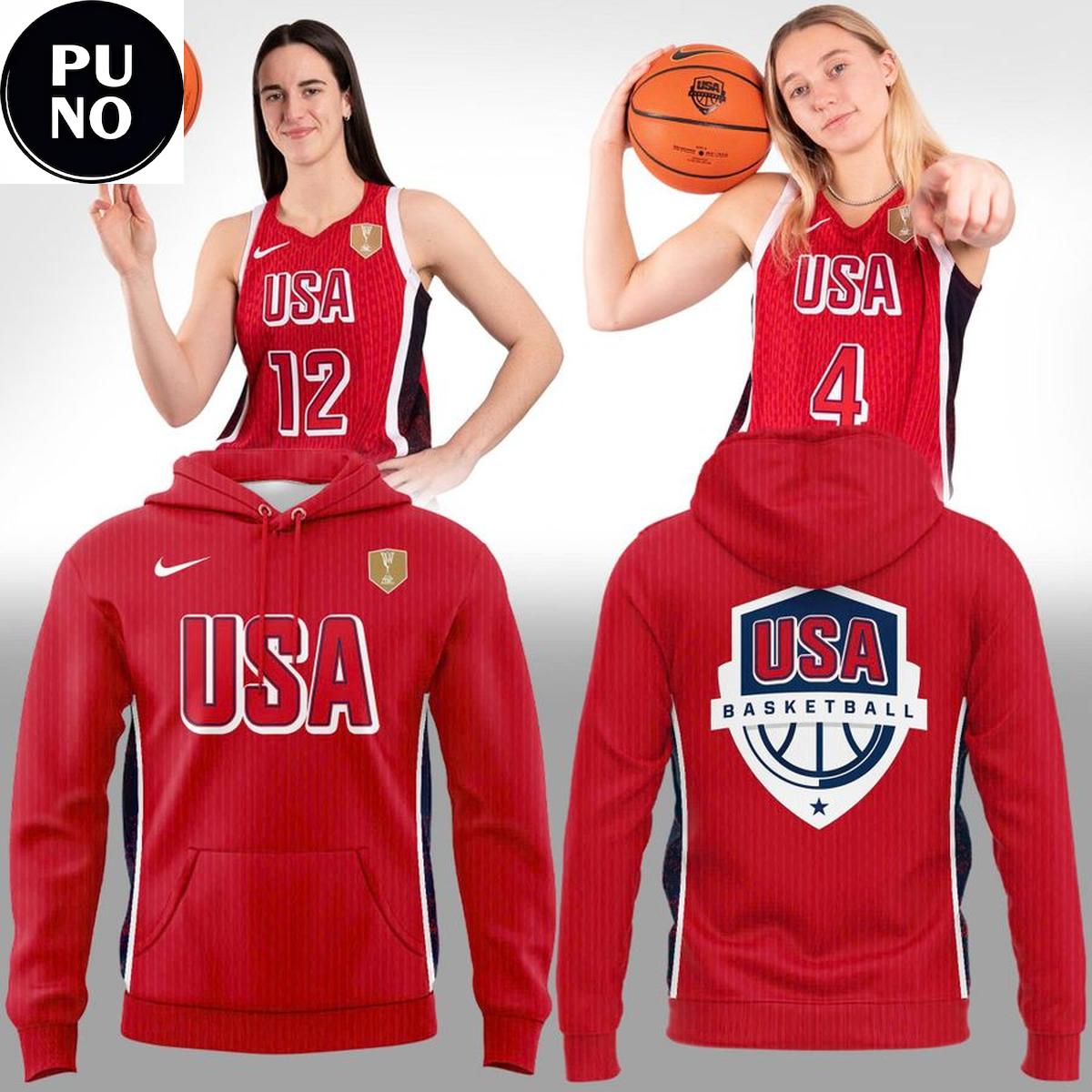 USA Women’s Basketball 2026 Uniform Replica Hoodie T-Shirt