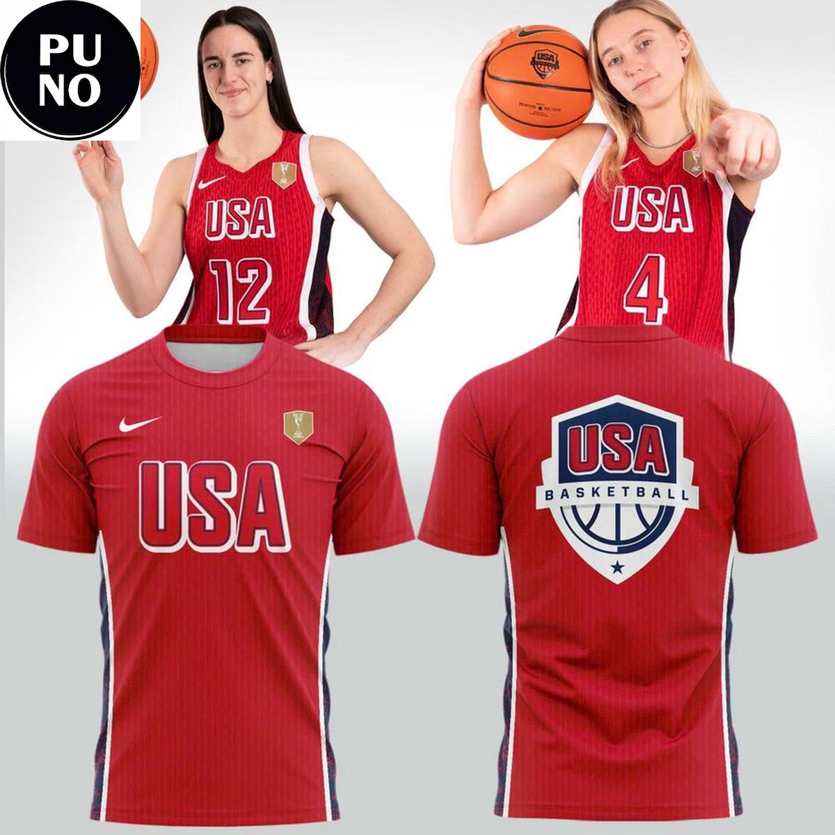 USA Women’s Basketball 2026 Uniform Replica Hoodie T-Shirt
