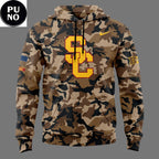 USC Trojans Football Military Appreciation 2026 Camo Hoodie T-Shirt