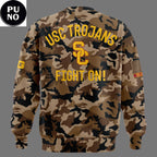 USC Trojans Football Military Appreciation 2026 Camo Hoodie T-Shirt