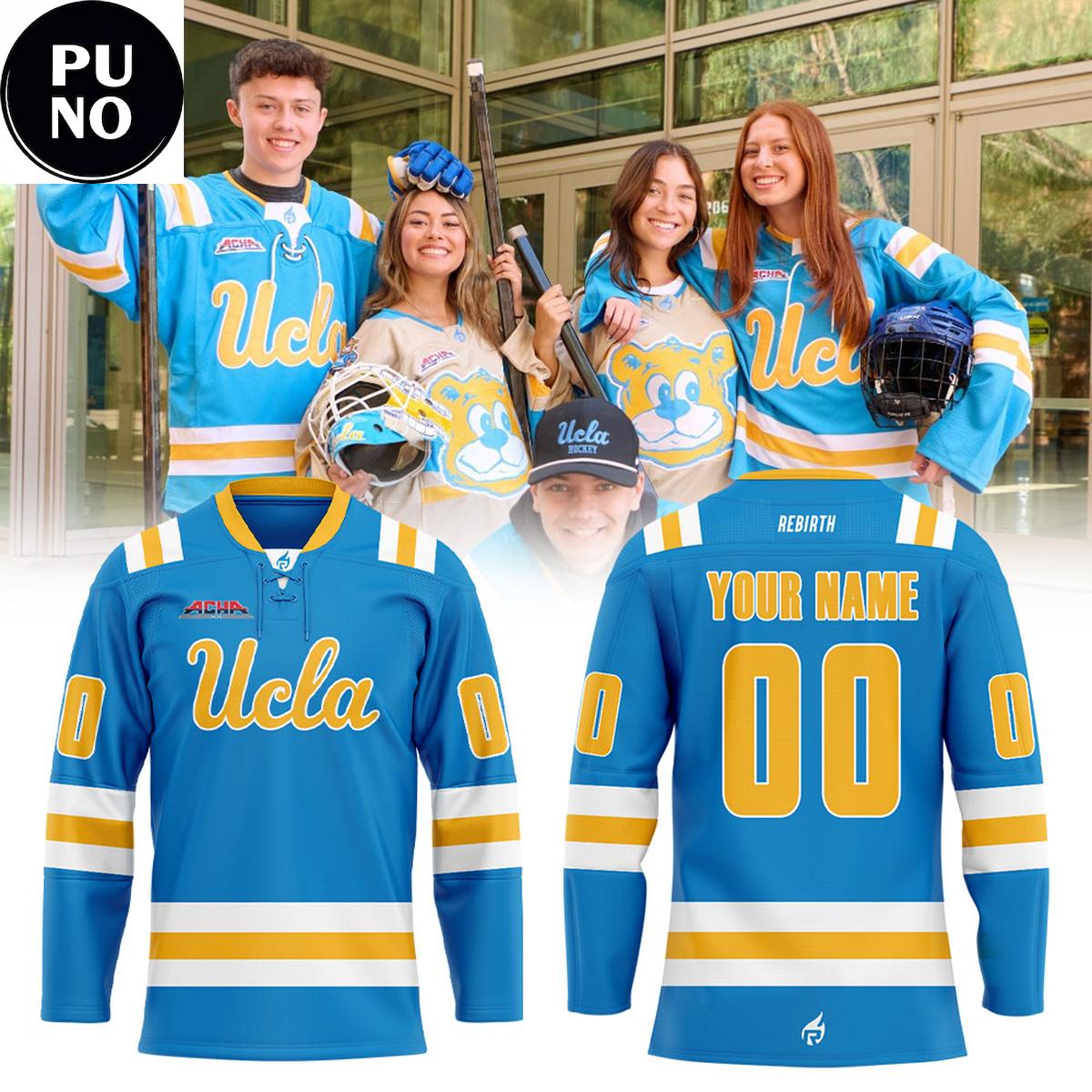 Ucla Bruins 2026 New Season Personalized Hockey Jersey