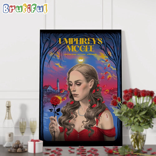 Umphrey’s McGee Band July 6 2024 State Theatre Portland ME Tour Wall Art Poster Canvas