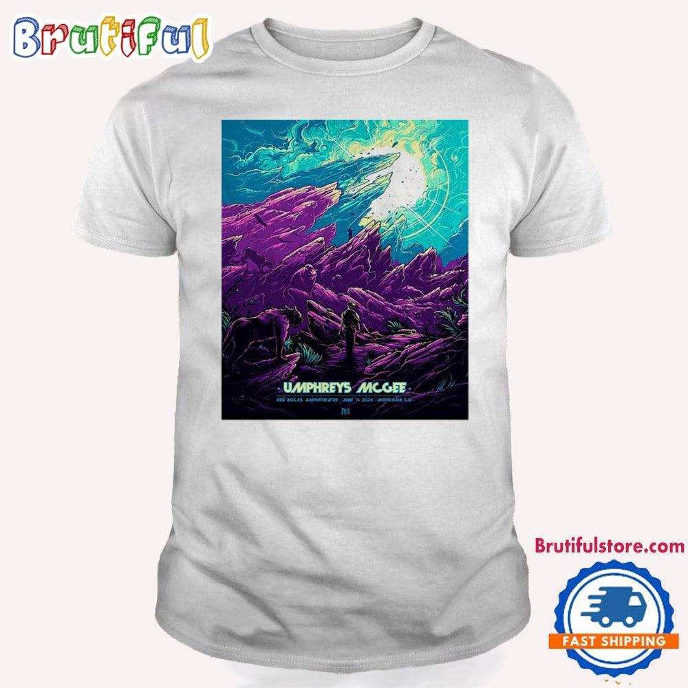 Umphreys McGee June 15 2024 Red Rocks Morrison CO T Shirt
