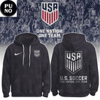 Unisex USA National Soccer Team Away 2026 One Nation One Team Hoodie Shirt