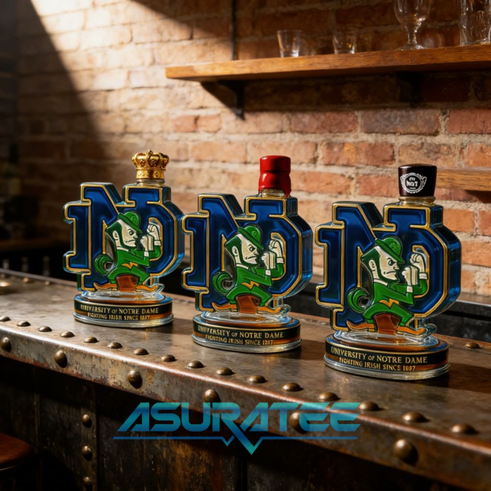 University Of Notre Dame Fighting Irish Whiskey Bottle