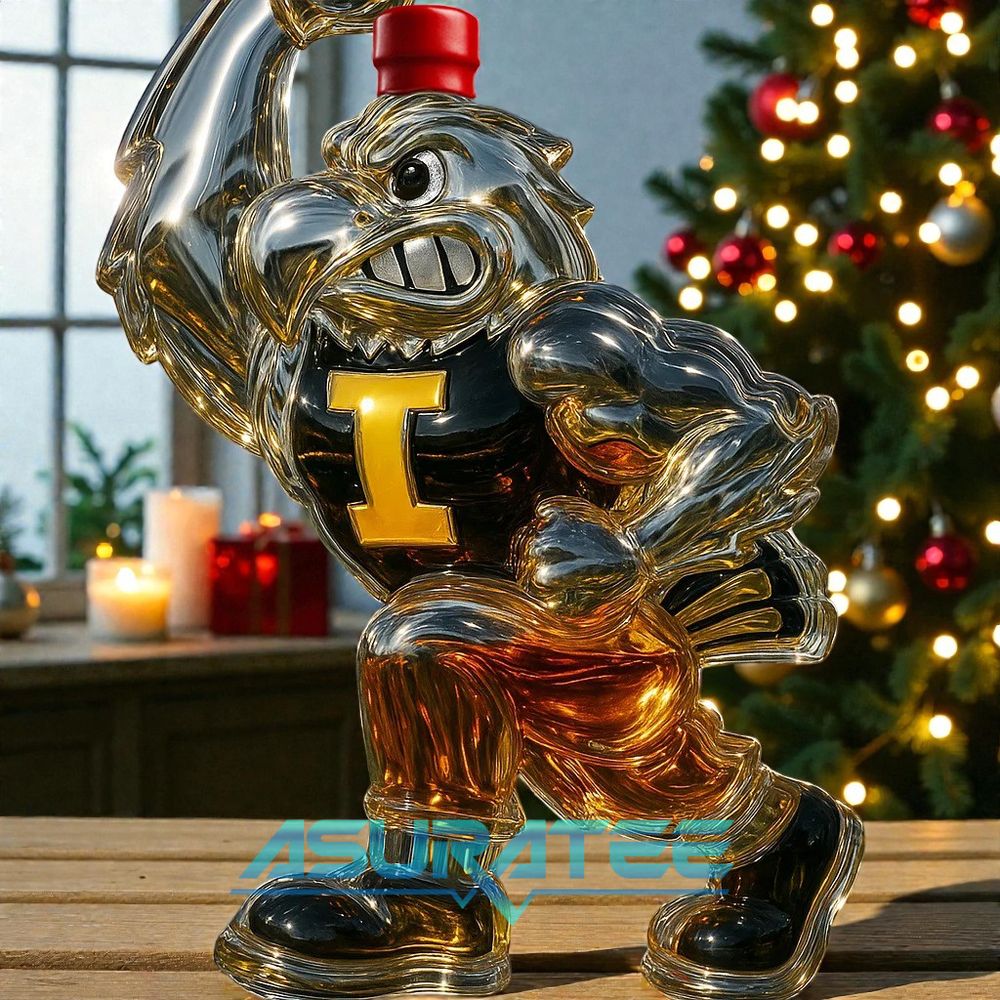University of Iowa Hawkeyes Limited Edition Whisky Bottle