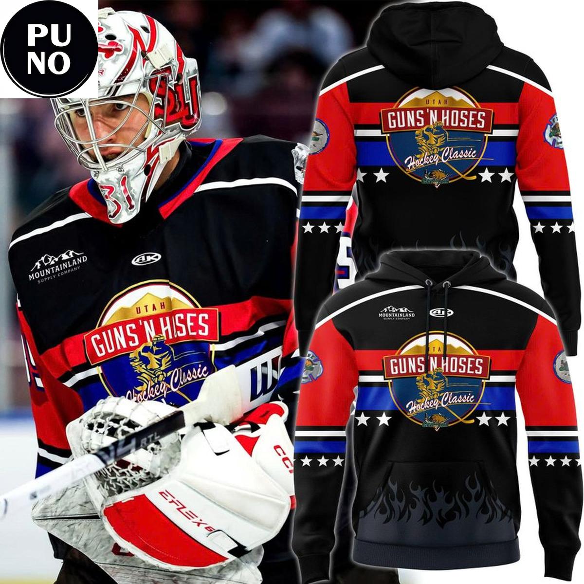 Utah Grizzlies 2026 Guns & Hoses Hockey Classic Hoodie