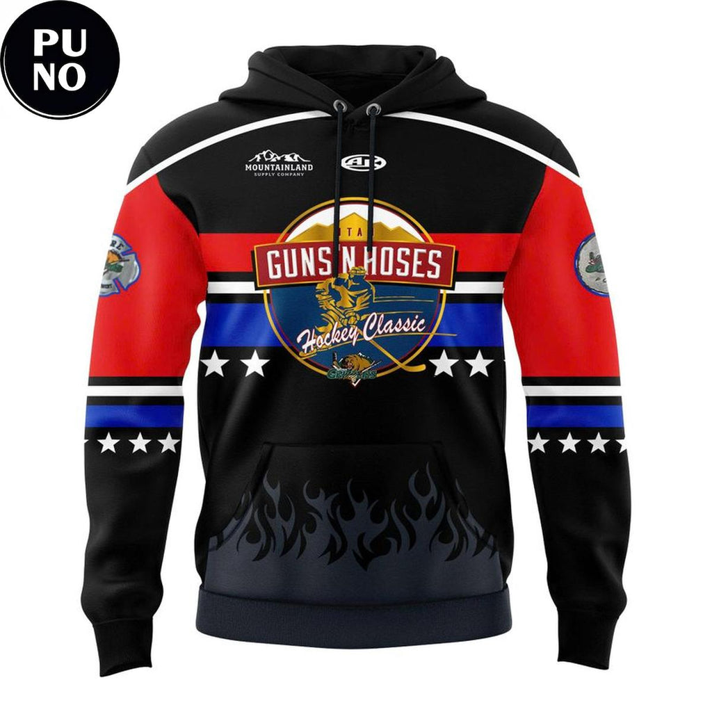 Utah Grizzlies 2026 Guns & Hoses Hockey Classic Hoodie