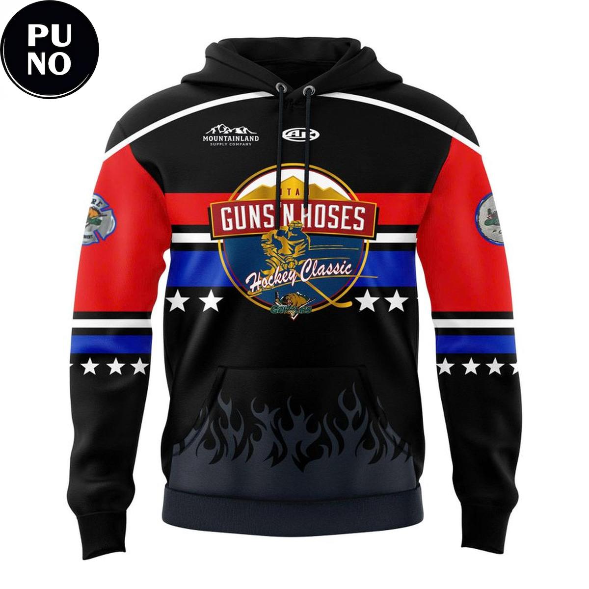 Utah Grizzlies 2026 Guns & Hoses Hockey Classic Hoodie