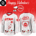 Utah Mammoth x Snoopy Happy Valentine 2026 Hockey Jersey