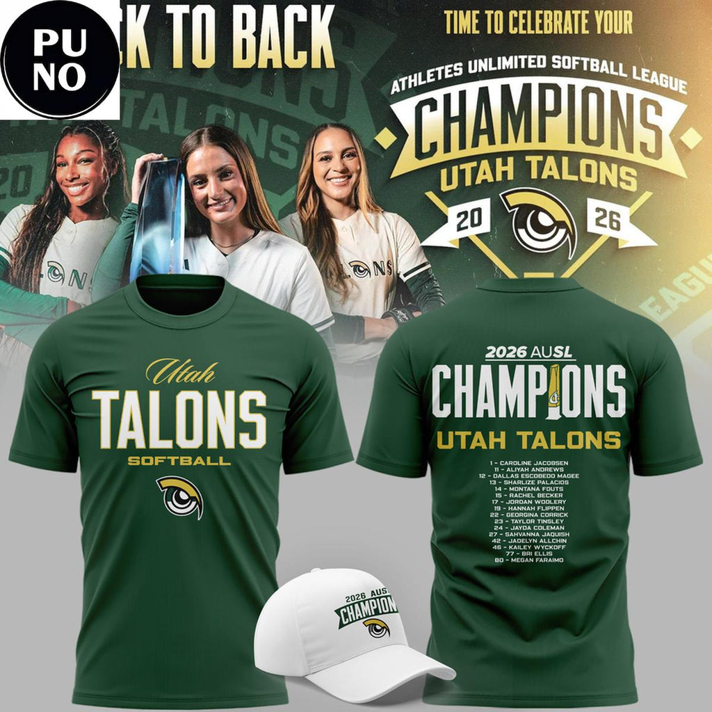 Utah Talons 2026 Athletes Unlimited Softball League Champions Hoodie T-Shirt