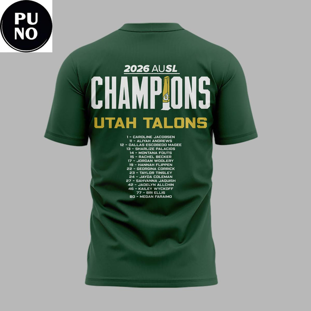 Utah Talons 2026 Athletes Unlimited Softball League Champions Hoodie T-Shirt