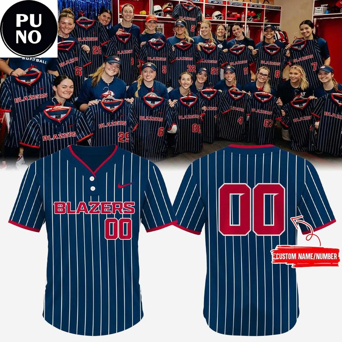 Utah Tech Softball 2026 New Pinstripes Personalized Baseball Jersey