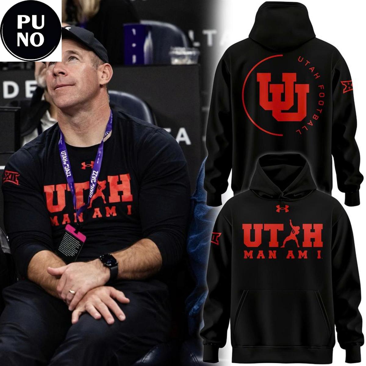 Utah Utes Coach Morgan Scalley 2026 Man Am I Hoodie Shirt