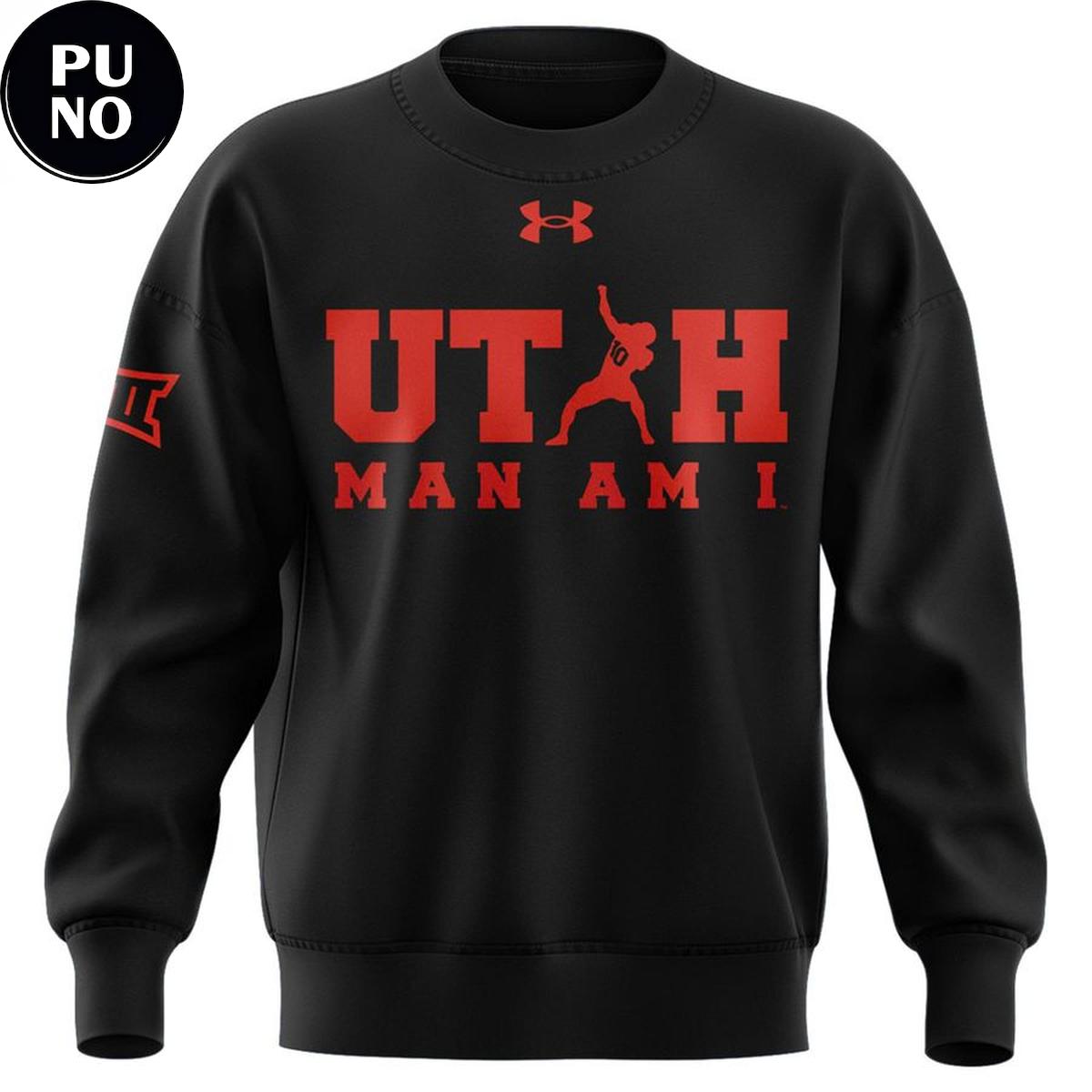 Utah Utes Coach Morgan Scalley 2026 Man Am I Hoodie Shirt