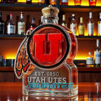 Utah Utes LOGO Limited Edition Whiskey Bottle
